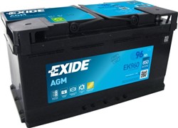 Akumulators EXIDE AGM; START&STOP AGM EK960 12V 96Ah 850A (353x175x190)_3