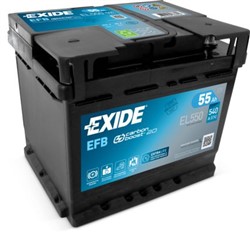 Akumulators EXIDE START&STOP EFB EL550 12V 55Ah 540A (207x175x190)_3