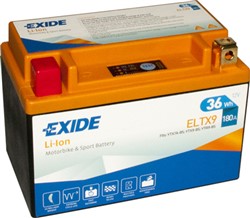 Akumulator motocyklowy EXIDE ELTX9 EXIDE 12V 3Ah 180A L+_3