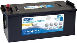Barošanas akumulatoru baterija EXIDE EQUIPMENT; GEL; MARINE/RV ES2400 12V 210Ah 1030A (518x279x240)_3