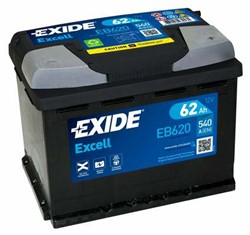 Akumulators EXIDE EXCELL EB620 12V 62Ah 540A (242x175x190)_3