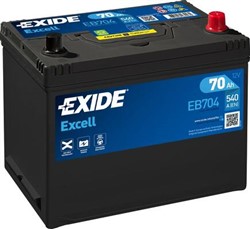 Akumulators EXIDE EXCELL EB704 12V 70Ah 540A (270x173x222)_3
