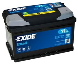 Akumulators EXIDE EXCELL EB712 12V 71Ah 670A (278x175x175)_3