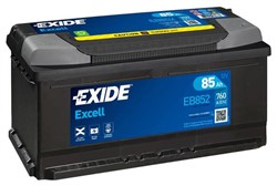 Akumulators EXIDE EXCELL EB852 12V 85Ah 760A (353x175x175)_3
