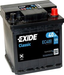 Akumulators EXIDE CLASSIC EC400 12V 40Ah 320A (175x175x190)_3