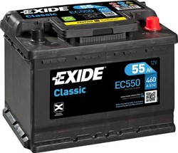 Akumulators EXIDE CLASSIC EC550 12V 55Ah 460A (242x175x190)_3