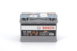Akumulators BOSCH START&STOP AGM 0 092 S5A 080 12V 70Ah 760A S5 A08 (278x175x190)_3