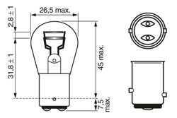 Light bulb P21/5W (10 pcs) Trucklight 24V 5/21W_7