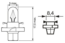 Żarówka deski rozdzielczej PBX4 (10 szt.) 12V 1,2W_5
