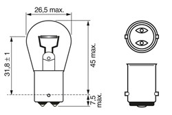 Light bulb P21W (10 pcs) Trucklight 24V 21W_5