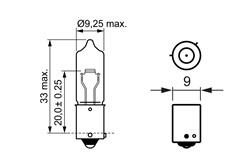 Light bulb H21W (10 pcs) Trucklight 24V 21W_3