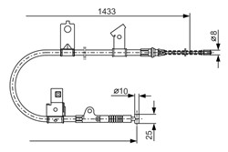 Cable Pull, parking brake 1 987 477 394_0