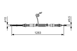 Cable Pull, parking brake 1 987 482 036_1