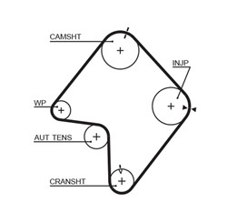 Timing belt GAT5355XS_1