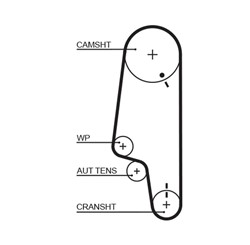 Water Pump & Timing Belt Kit GATKP15428XS_1