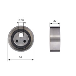 Timing belt tension roll/pulley GATES GATT41155