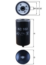 MAHLE Kütusefilter KC102_1