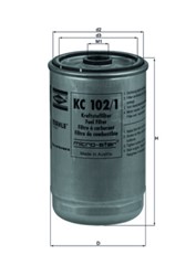 Degalų filtras KNECHT KC102/1