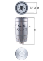 Degalų filtras KNECHT KC103_2