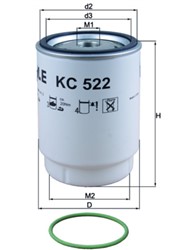 Kuro filtras MAHLE KC522D