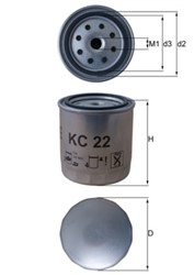 Degalų filtras KNECHT KC22_1
