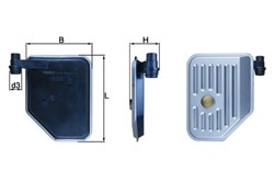 hidraulinis filtras, automatinė transmisija KNECHT HX156_2