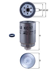 MAHLE Kütusefilter KC17D_2