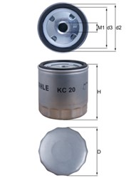 Degvielas filtrs KNECHT KC20_1