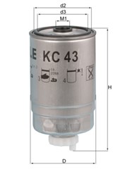 Degalų filtras KNECHT KC43