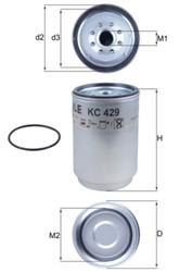 MAHLE Kütusefilter KC429D_2
