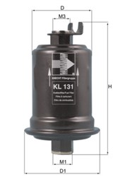 Degalų filtras KNECHT KL131_0