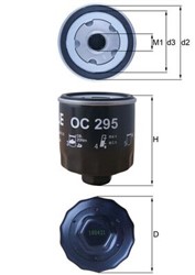 Oil filter OC295_1