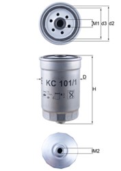 KNECHT Kütusefilter KC101/1_2