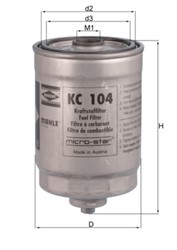 Degalų filtras KNECHT KC104_2