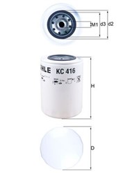 Degalų filtras KNECHT KC416_1