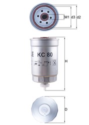 Degvielas filtrs KNECHT KC80_2