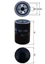 MAHLE Kütusefilter KC184_1