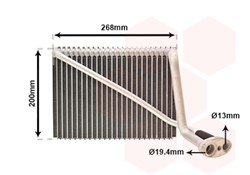 Evaporator, air conditioning WEZ0300V148_0
