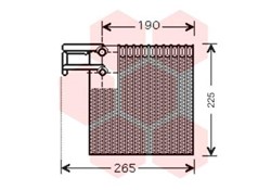 Evaporator, air conditioning WEZ1300V257