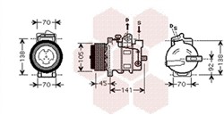 Compressor, air conditioning WEZ3000K429
