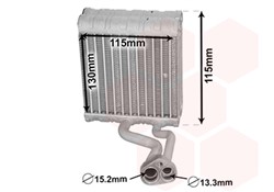 Evaporator, air conditioning WEZ3000V646