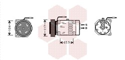 Compressor, air conditioning WEZ4300K403