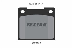 TEXTAR Piduriklotside komplekt, ketaspidur 2008802_0