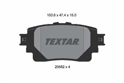 Bremžu kluču komplekts TEXTAR 2058201