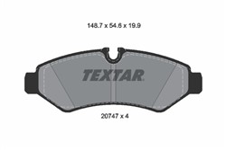 Комплект гальмівних колодок TEXTAR 2074701