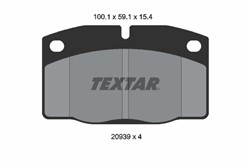 Brake Pad Set, disc brake 20939 15,4 0 4 T4047