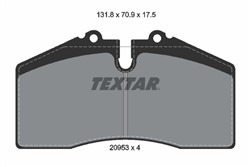 Brake Pad Set, disc brake 2095302_0