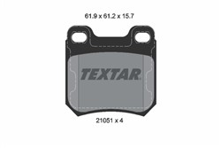 stabdžių trinkelių rinkinys, diskinis stabdys TEXTAR 2105101
