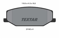 TEXTAR Piduriklotside komplekt, ketaspidur 2114202_0