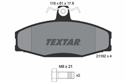Piduriklotsi komplekt TEXTAR 2166201